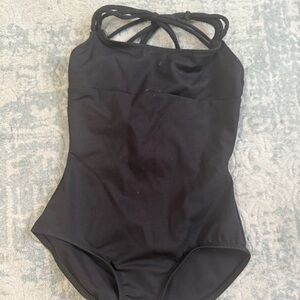 Capezio Black Kids One Piece Bodysuit